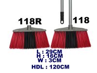 118R Broom Head & 118 Broom with Handle (Hard)